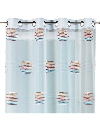 Cortina de jacquard con motivos gráficos