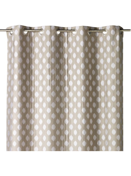 Cortina de jacquard con motivos redondeados, peso - Kiabi
