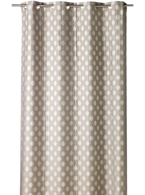 Cortina de jacquard con motivos redondeados, peso - Kiabi