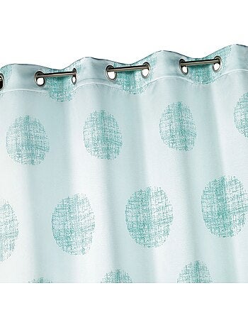 Cortina de jacquard con motivos redondos jaspeados