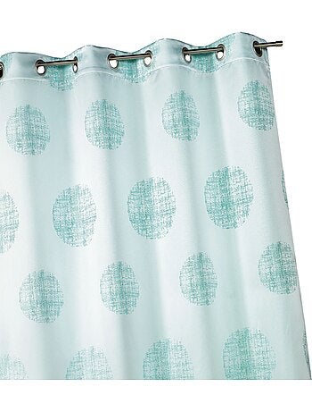 Cortina de jacquard con motivos redondos jaspeados