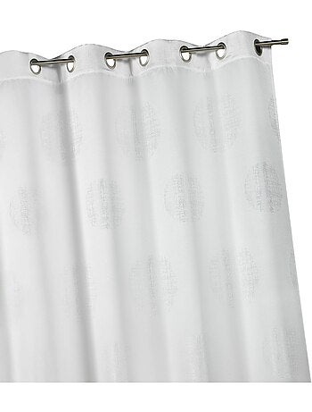 Cortina de jacquard con motivos redondos jaspeados
