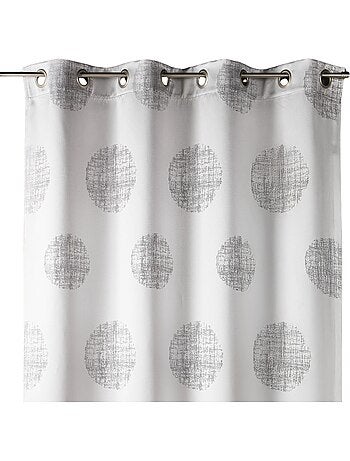 Cortina de jacquard con motivos redondos jaspeados