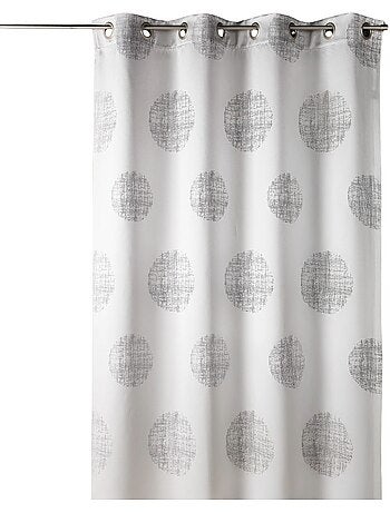 Cortina de jacquard con motivos redondos jaspeados