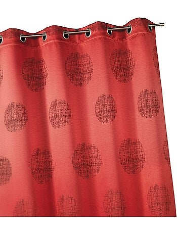 Cortina de jacquard con motivos redondos jaspeados