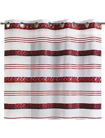 Cortina de jacquard con rayas geométricas
