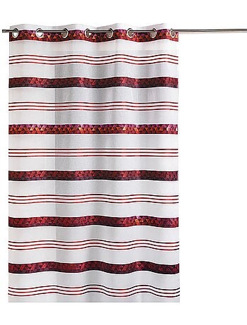 Cortina de jacquard con rayas geométricas