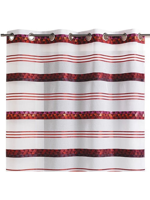 Cortina de jacquard con rayas geométricas - Kiabi Cortina de jacquard con rayas geométricas - Kiabi