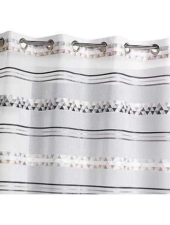 Cortina de jacquard con rayas geométricas