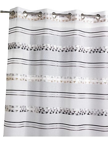Cortina de jacquard con rayas geométricas