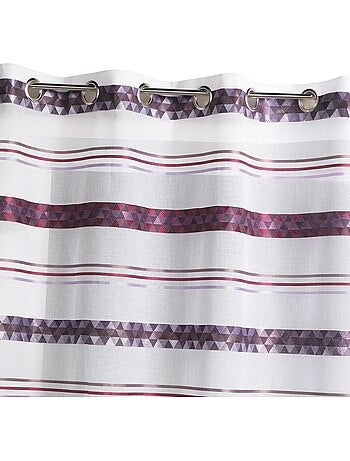Cortina de jacquard con rayas geométricas