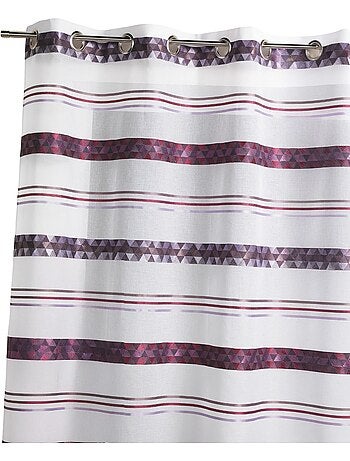 Cortina de jacquard con rayas geométricas
