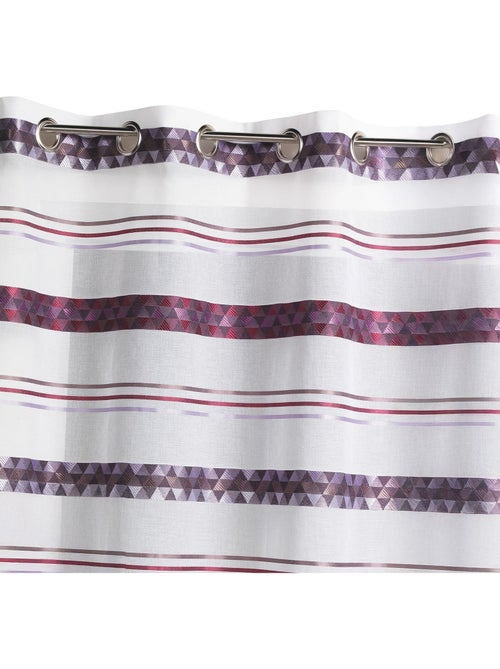 Cortina de jacquard con rayas geométricas - Kiabi Cortina de jacquard con rayas geométricas - Kiabi