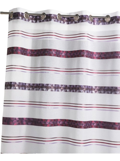 Cortina de jacquard con rayas geométricas - Kiabi Cortina de jacquard con rayas geométricas - Kiabi