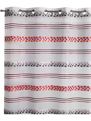 Cortina de jacquard con rayas geométricas