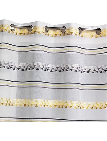 Cortina de jacquard con rayas geométricas