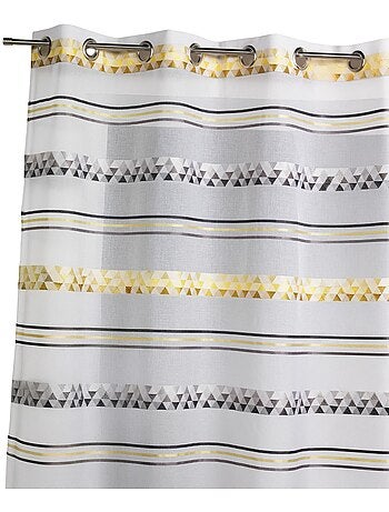 Cortina de jacquard con rayas geométricas