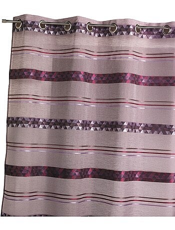 Cortina de jacquard con rayas geométricas