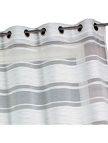 Cortina de jacquard con rayas horizontales