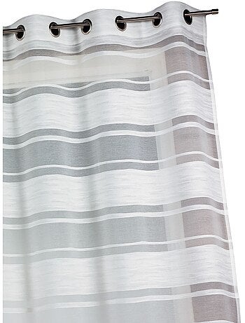 Cortina de jacquard con rayas horizontales
