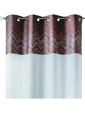 Cortina de jacquard con ribete en espiga