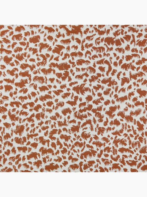 Cortina de jacquard con textura abstracta y ojales - Kiabi