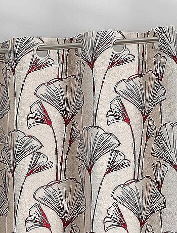 Cortina de jacquard de flores de Gingko