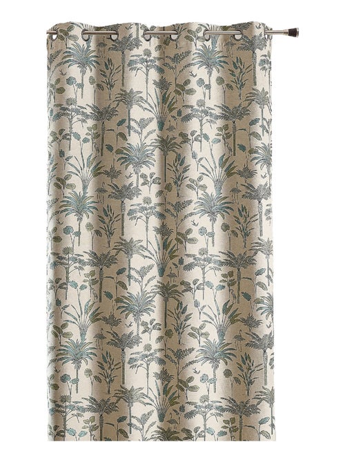 Cortina de Jacquard de palmeras exóticas - Kiabi