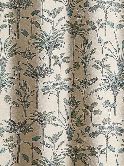 Cortina de Jacquard de palmeras exóticas - Kiabi