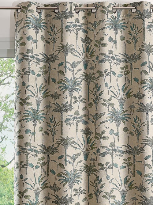 Cortina de Jacquard de palmeras exóticas - Kiabi