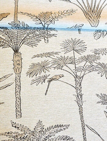 Cortina de Jacquard de palmeras exóticas