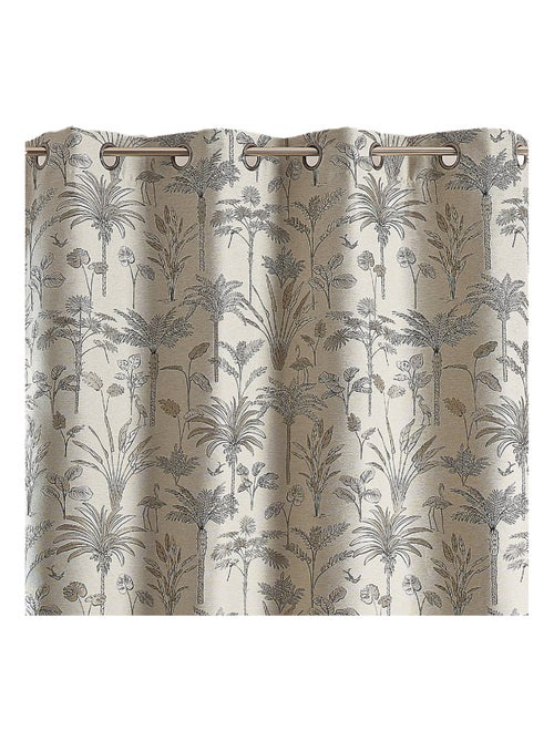 Cortina de Jacquard de palmeras exóticas - Kiabi