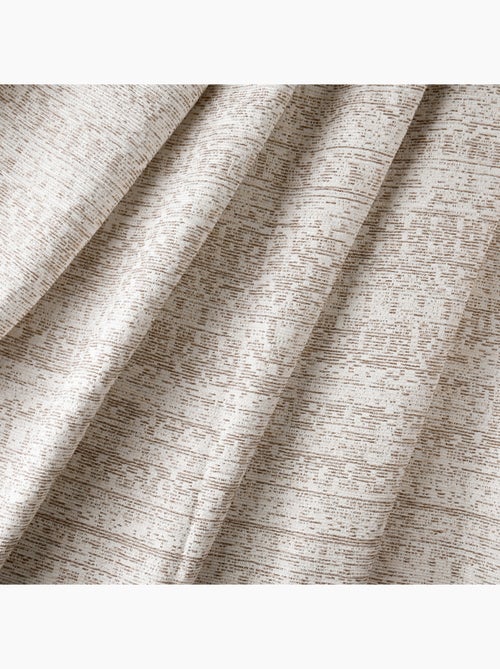 Cortina de jacquard texturizado de inspiración mineral con ojales - Kiabi