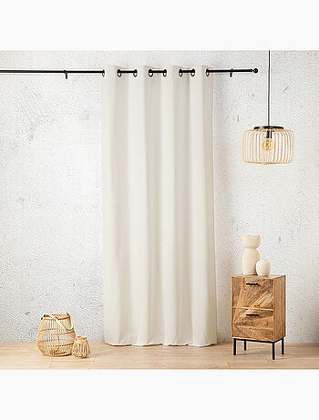 Cortina de lino con ojales