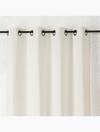 Cortina de lino con ojales