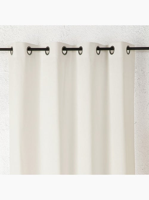 Cortina de lino con ojales - Kiabi