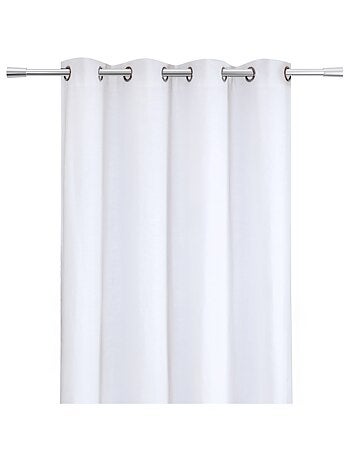 Cortina de lino con ojales