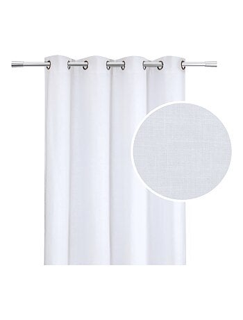 Cortina de lino con ojales