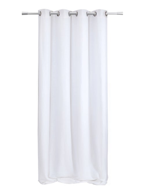 Cortina de lino con ojales - Kiabi