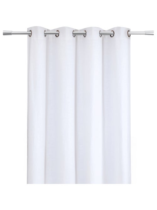 Cortina de lino con ojales - Kiabi