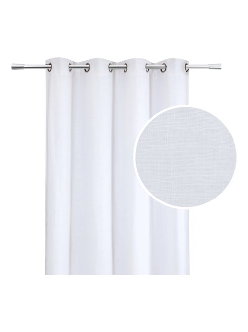 Cortina de lino con ojales - Kiabi