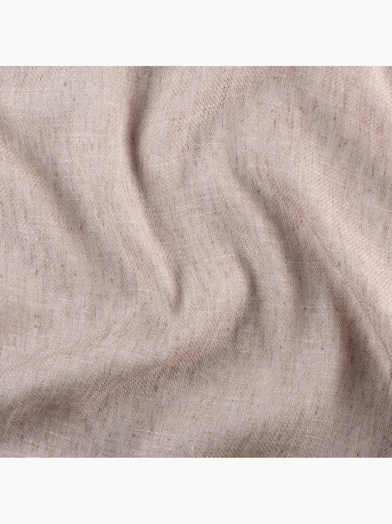 Cortina de malla con ojales de satén de polilina Beige claro - Kiabi