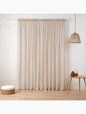 Cortina de malla de gasa de polilina con trenzado fruncido