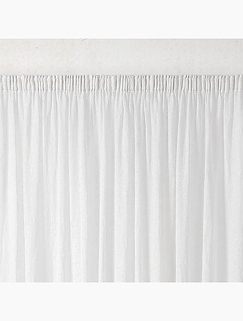 Cortina de malla de gasa de polilina con trenzado fruncido