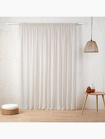 Cortina de malla de gasa de polilina con trenzado fruncido