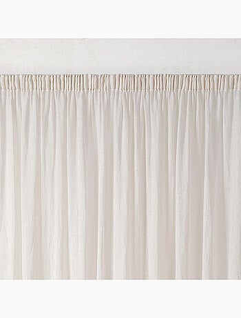 Cortina de malla de gasa de polilina con trenzado fruncido