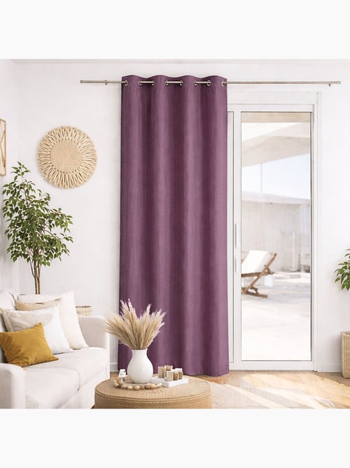 Cortina de microfibra lisa - Kiabi