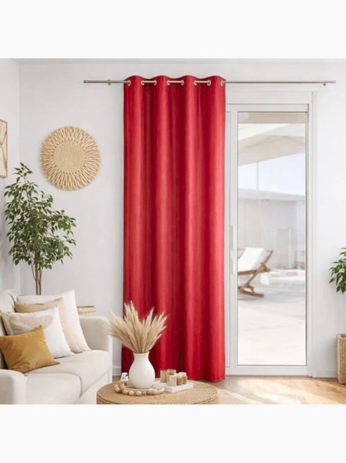 Cortina de microfibra lisa - Kiabi