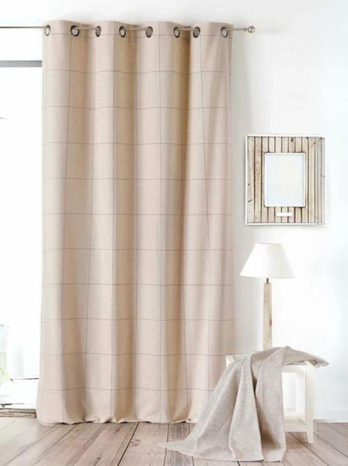 Cortina de mobiliario con cuadros grandes - Kiabi