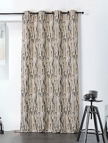 Cortina de mobiliario con impresiones abstractas